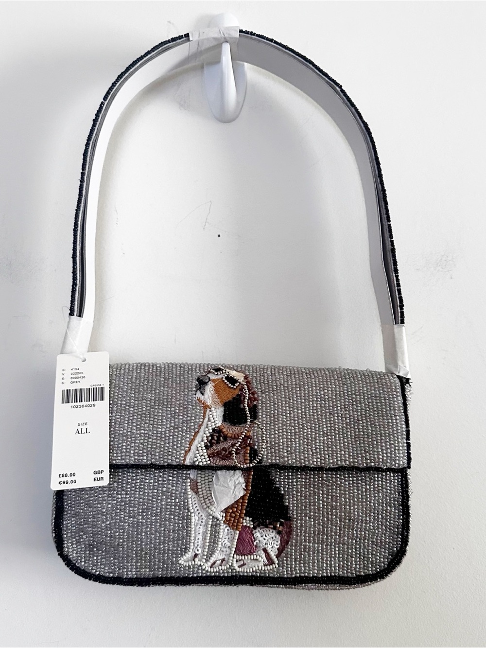Anthropologie The Fiona Beaded Bag: Animal Edition Beagle - Picture 7 of 11